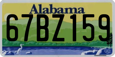 AL license plate 67BZ159