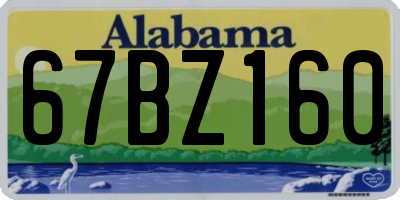 AL license plate 67BZ160