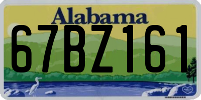 AL license plate 67BZ161