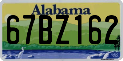 AL license plate 67BZ162