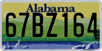 AL license plate 67BZ164