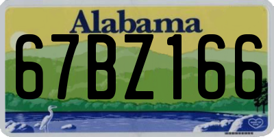 AL license plate 67BZ166