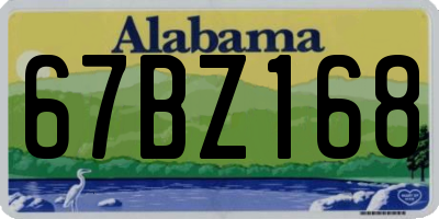 AL license plate 67BZ168