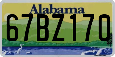 AL license plate 67BZ170