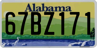 AL license plate 67BZ171