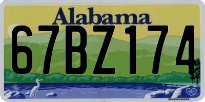 AL license plate 67BZ174