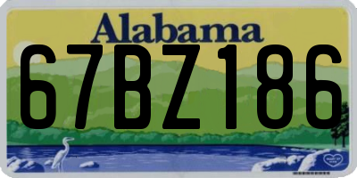 AL license plate 67BZ186