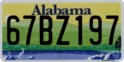 AL license plate 67BZ197