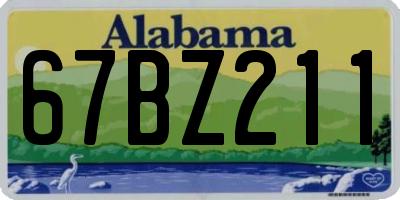 AL license plate 67BZ211