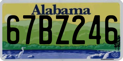AL license plate 67BZ246