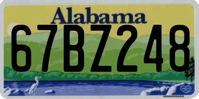 AL license plate 67BZ248