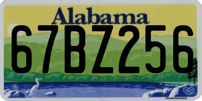 AL license plate 67BZ256
