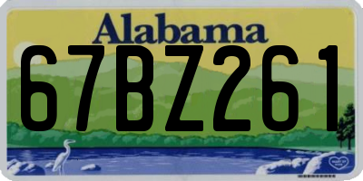 AL license plate 67BZ261
