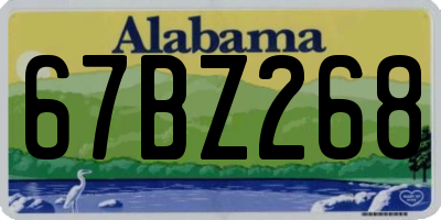 AL license plate 67BZ268