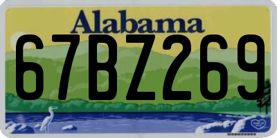 AL license plate 67BZ269