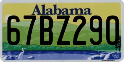 AL license plate 67BZ290