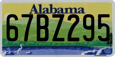 AL license plate 67BZ295