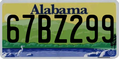 AL license plate 67BZ299