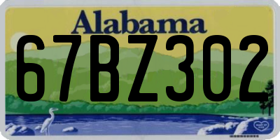 AL license plate 67BZ302