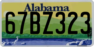 AL license plate 67BZ323