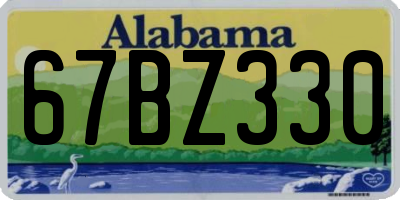 AL license plate 67BZ330