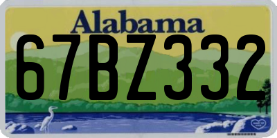 AL license plate 67BZ332