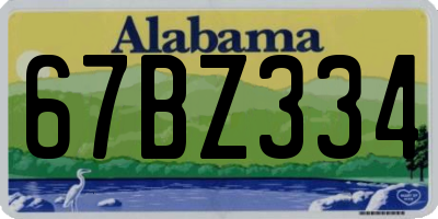 AL license plate 67BZ334