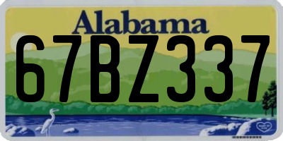 AL license plate 67BZ337
