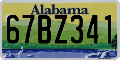 AL license plate 67BZ341