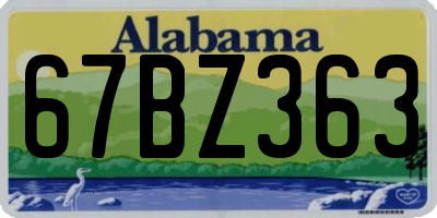 AL license plate 67BZ363