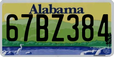 AL license plate 67BZ384