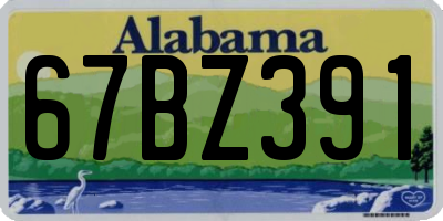 AL license plate 67BZ391