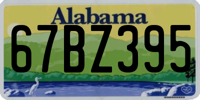 AL license plate 67BZ395