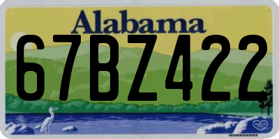 AL license plate 67BZ422