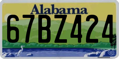 AL license plate 67BZ424