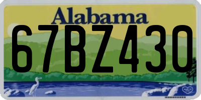 AL license plate 67BZ430