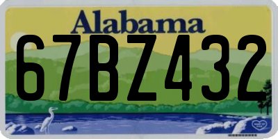 AL license plate 67BZ432