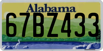 AL license plate 67BZ433