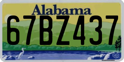 AL license plate 67BZ437