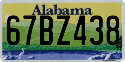 AL license plate 67BZ438