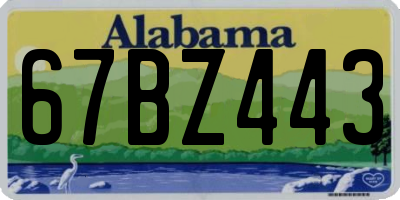 AL license plate 67BZ443