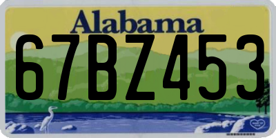 AL license plate 67BZ453
