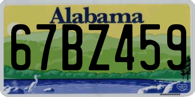AL license plate 67BZ459