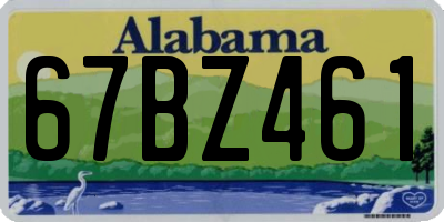 AL license plate 67BZ461