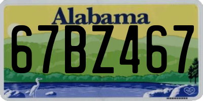 AL license plate 67BZ467