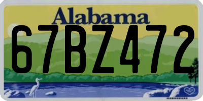 AL license plate 67BZ472
