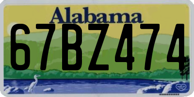 AL license plate 67BZ474