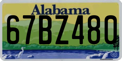 AL license plate 67BZ480