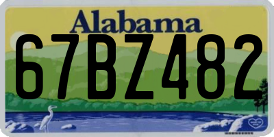 AL license plate 67BZ482