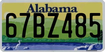 AL license plate 67BZ485